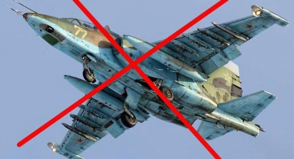 Un aereo russo Su-25 è stato distrutto sul fronte di Avdiivka