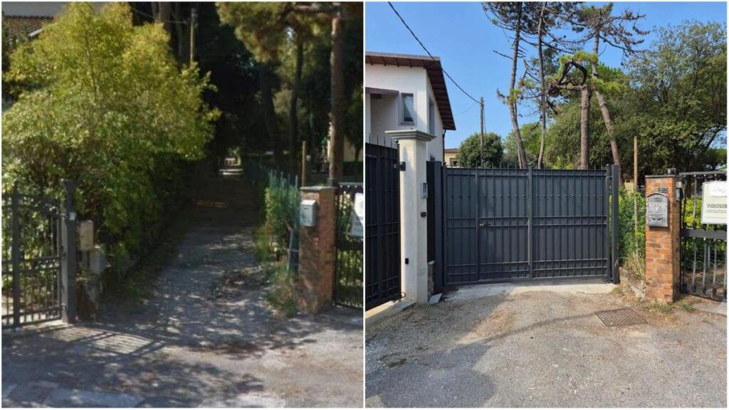 Forte dei Marmi, il passaggio verso il mare sbarrato dal cancello: com’era (e com’è ora). Le due foto a confronto Forte dei Marmi, il passaggio verso il mare sbarrato dal cancello: com’era (e com’è ora). Le due foto a confronto
