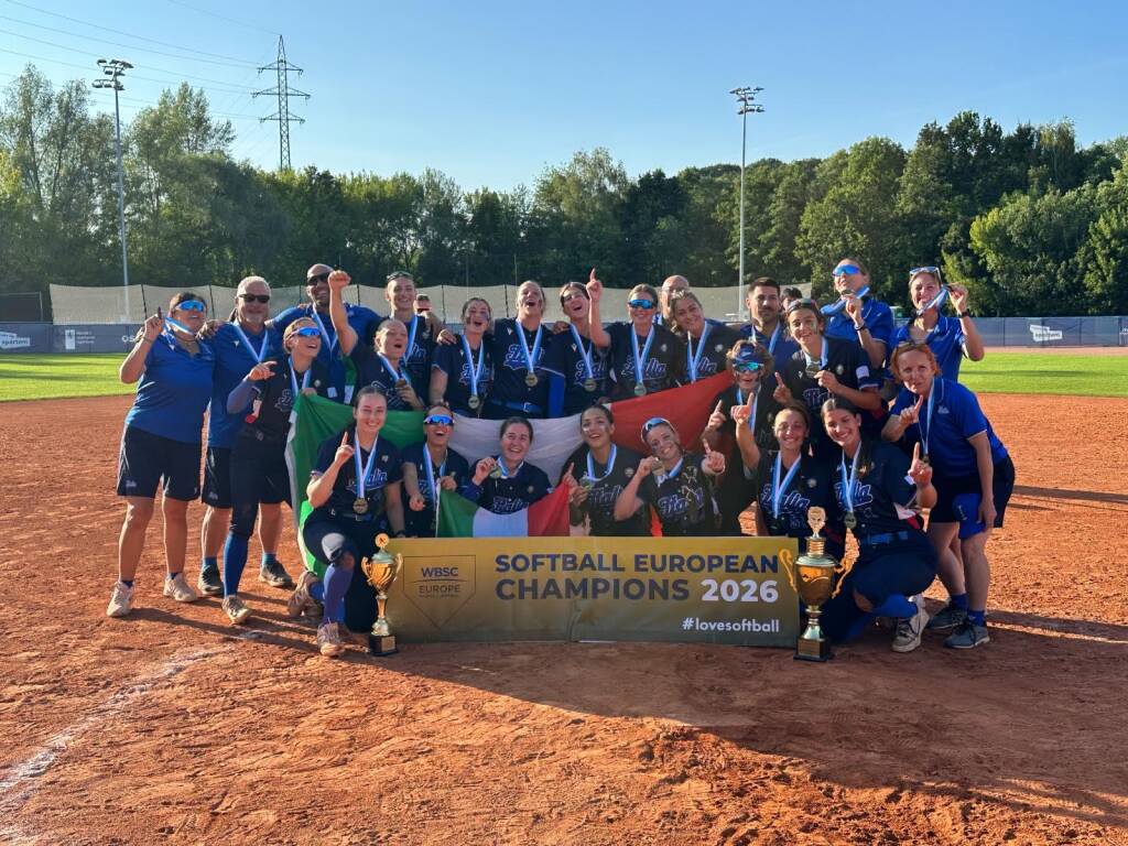 L’Italia Under 22 batte la Repubblica Ceca è Campione d’Europa di Softball L'Italia Under 22 batte la Repubblica Ceca è Campione d'Europa di Softball
