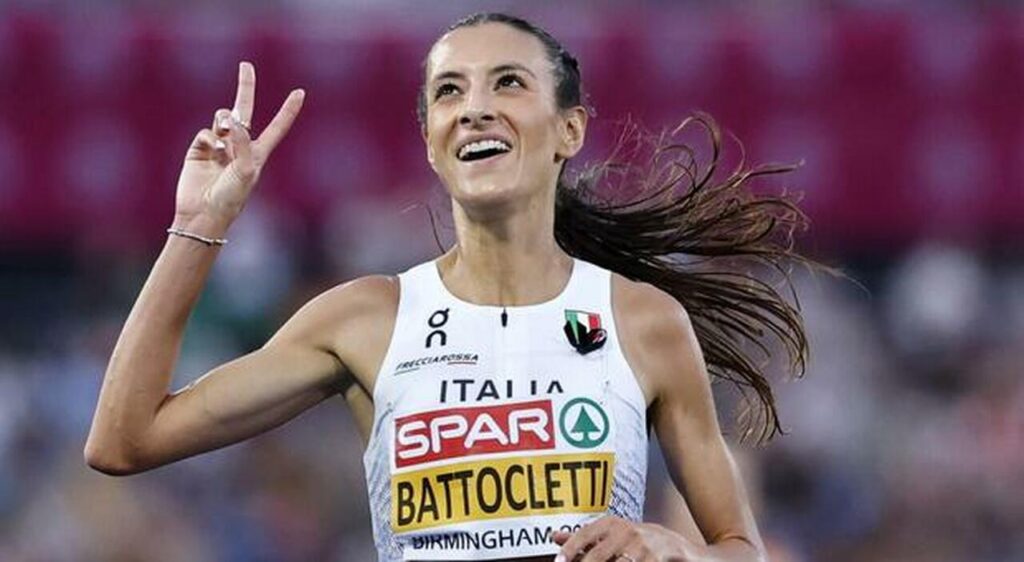 Battocletti e Fabbri super in Polonia. Nadia imprendibile per le africane epa13169887 Gold medalist Nadia Battocletti of Italy celebrates after the 10,000m Women at the European Athletics Championships Birmingham 2026, in Birmingham, Britain, 14 August 2026. EPA/TOLGA AKMEN