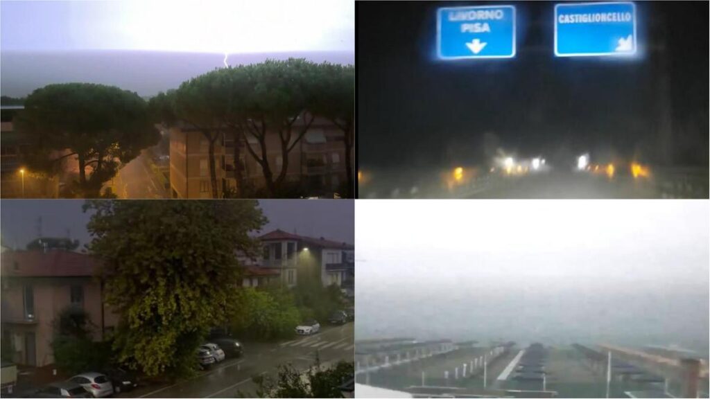 Temporale e tempesta di fulmini, le immagini della notte di maltempo in Toscana Temporale e tempesta di fulmini, le immagini della notte di maltempo in Toscana