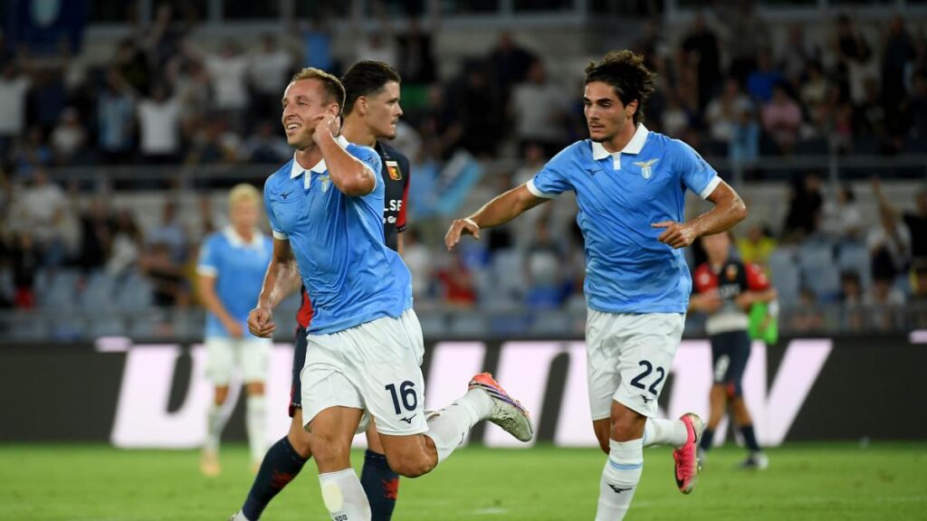 Lazio-Genoa 1-0: gol di Frattesi Lazio-Genoa 1-0: gol di Frattesi