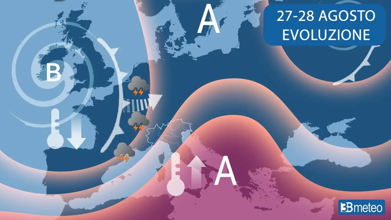 La nuova ondata di caldo del 27-28 agosto