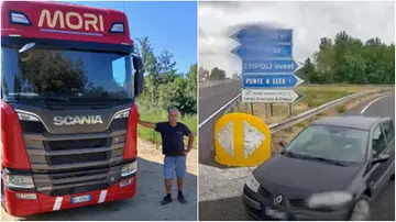 Applausi ad Alessandro, il camionista coraggioso che ha bloccato l’auto contromano sulla FiPiLi: “Ho tenuto i nervi saldi”