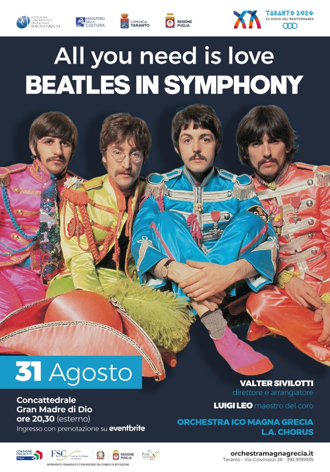 Orchestra Ico Magna Grecia, “Beatles in symphony” Orchestra Ico Magna Grecia, "Beatles in symphony"