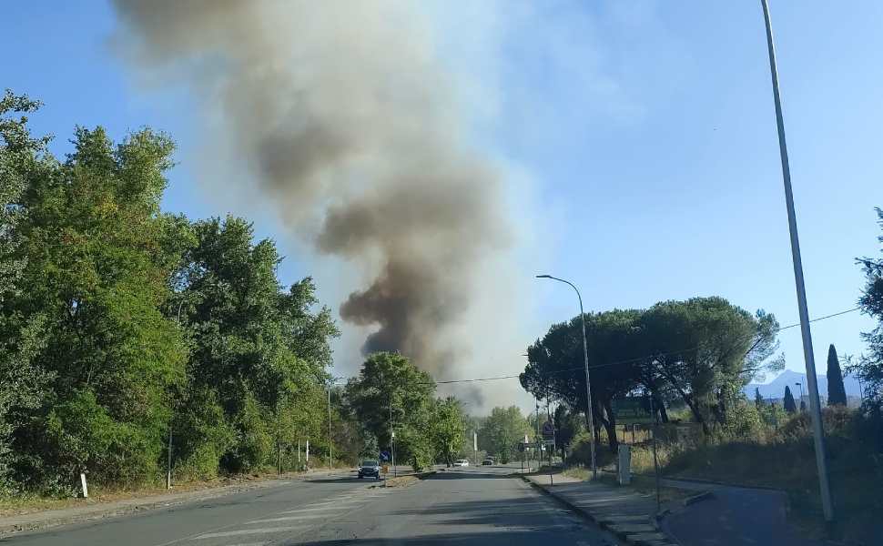 incendio a2 traffico bloccato verso cosenza sud 06