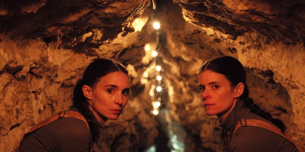 Le suggestive Grotte di Postumia nel film Bucking Fastard