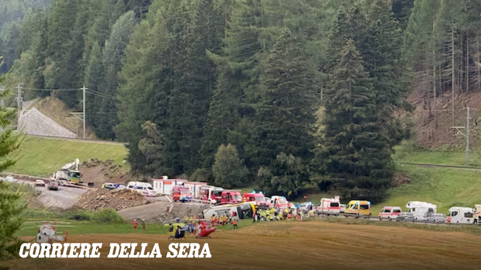 Svizzera, bus turistico coinvolto in un incidente stradale: «diversi morti e feriti». A bordo 48 persone Svizzera, bus turistico coinvolto in un incidente stradale: «diversi morti e feriti». A bordo 48 persone