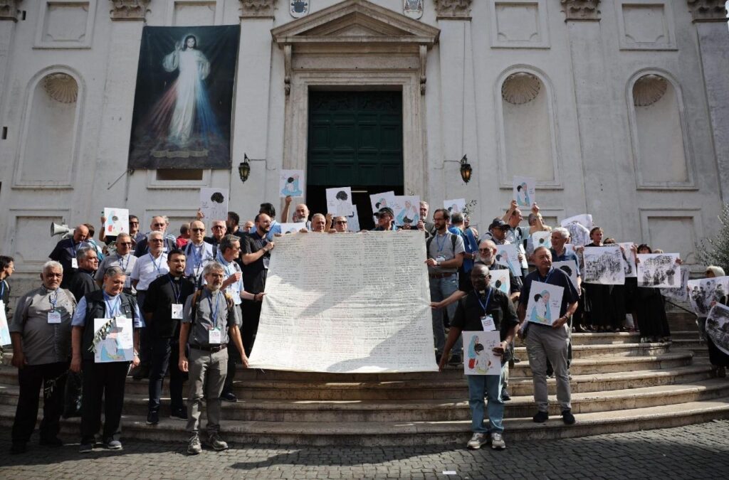 A Roma la marcia dei preti della rete per la pace in Terra Santa A Roma la marcia dei preti della rete per la pace in Terra Santa