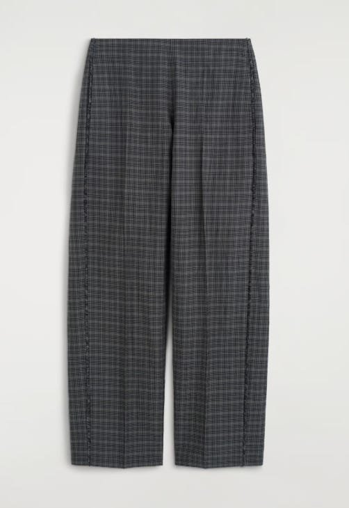 Pantaloni a quadretti in lino, COS