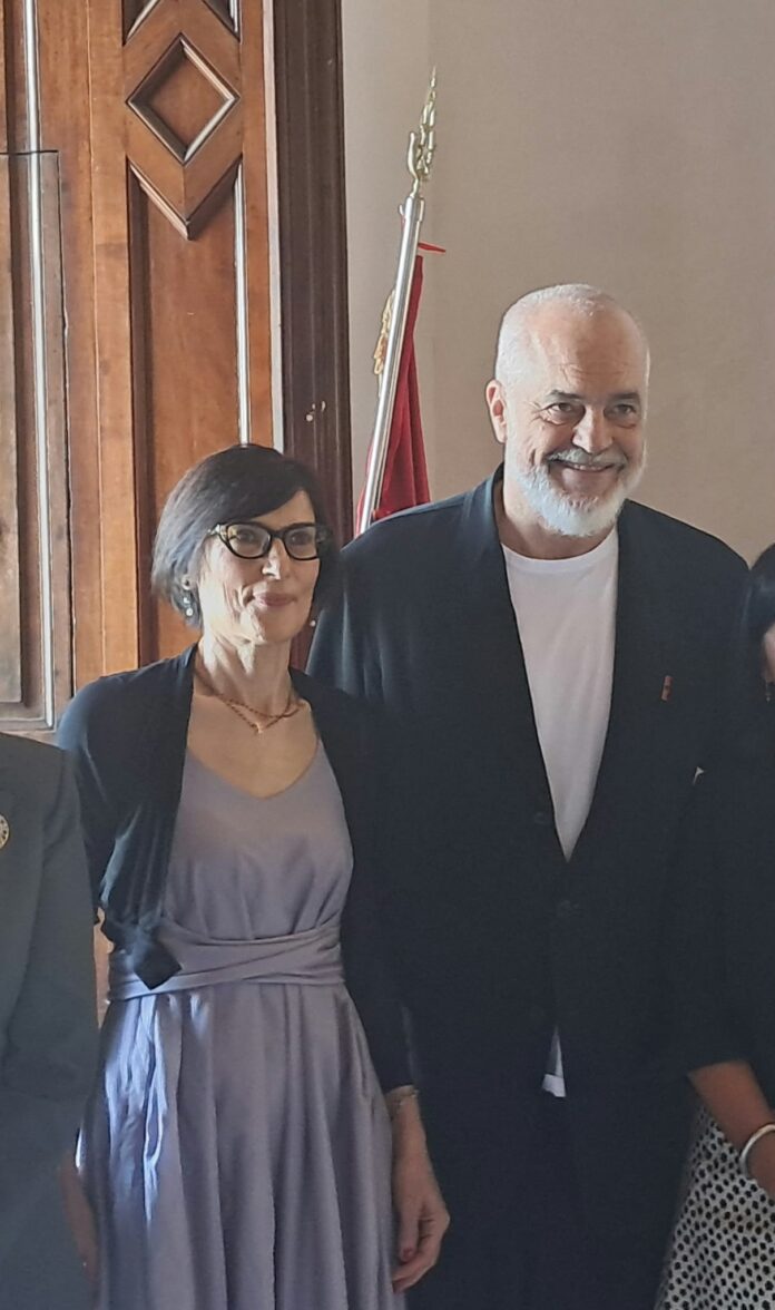 Maria Laudando e Edi Rama
