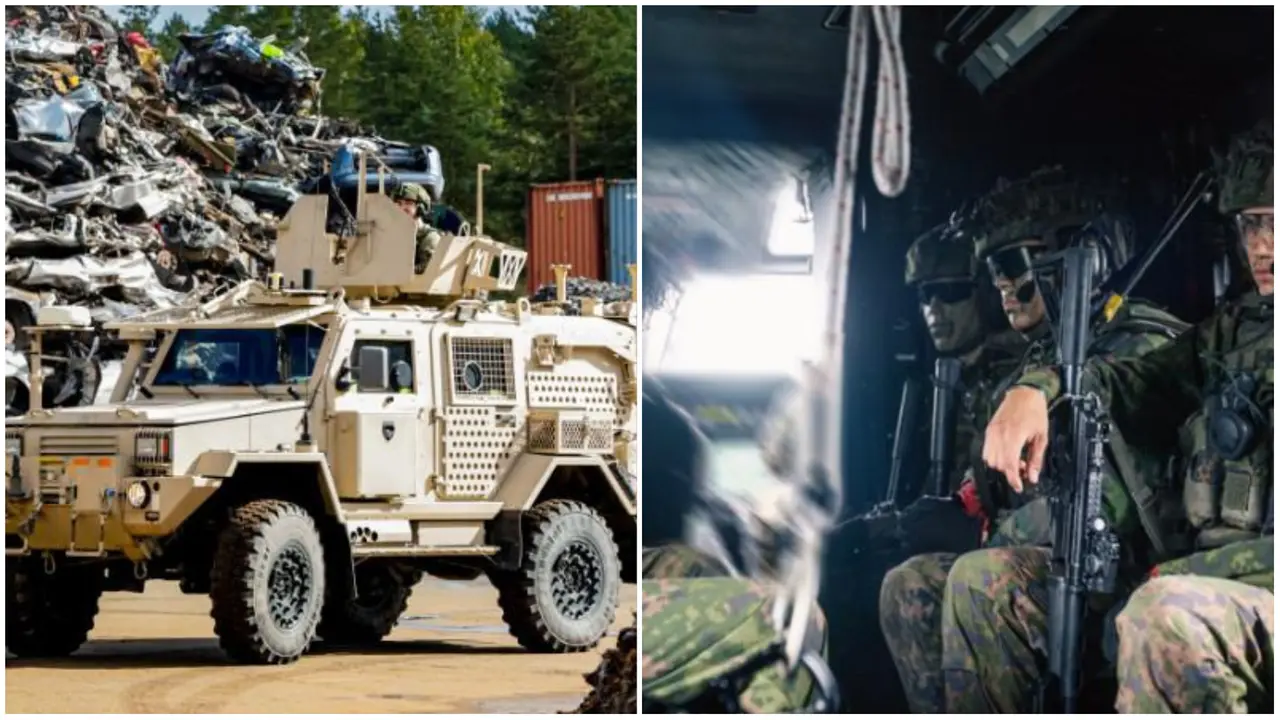 Un'esercitazione congiunta di riservisti e arruolati in Finlandia (dalla pagina Instagram dell'esercito finlandese)