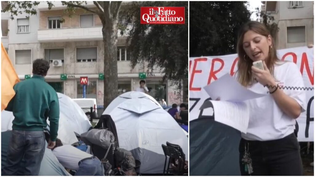 “La gente si chiede come pagare l’affitto e il governo parla di legge elettorale”: a Roma tende in piazza, l’onda spagnola arriva in Italia "La gente si chiede come pagare l'affitto e il governo parla di legge elettorale": a Roma tende in piazza, l'onda spagnola arriva in Italia