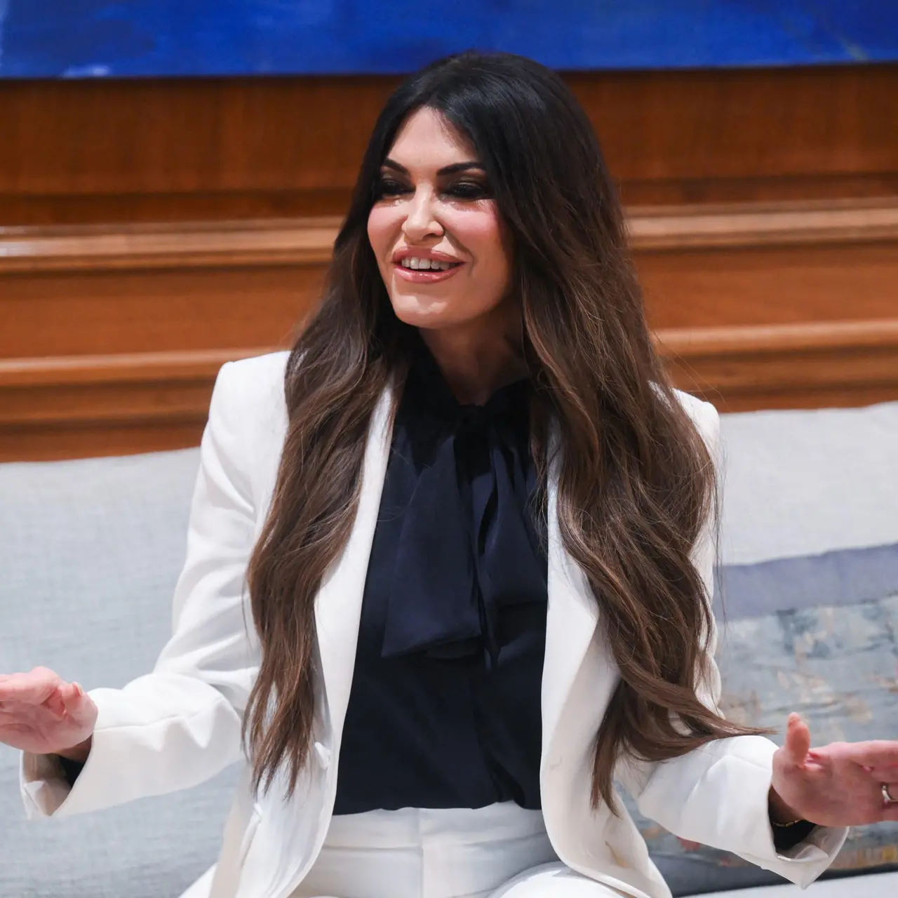 Kimberly Guilfoyle, ex ambasciatrice degli Stati Uniti in Grecia ed ex compagna di Donald Trump Jr.