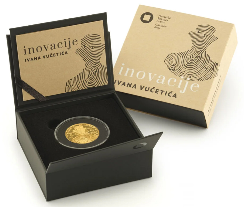 tre monete per ivan vučetić euro oro argento inventore croazia impronte digitali scienza forense crimine delitto omicidio strage furto rapina numismatica miriam mazzali