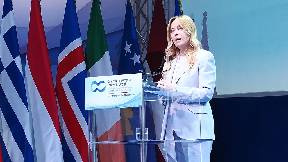 La premier Giorgia Meloni a San Patrignano